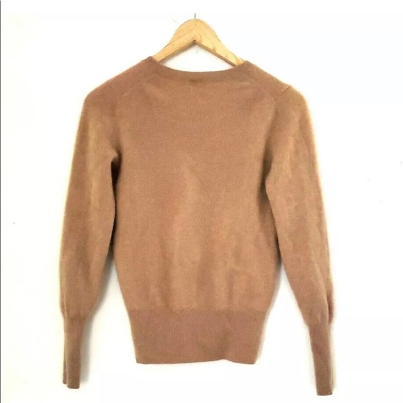HALOGEN Tan Cashmere Sweater Size Small Petite - Picture 2 of 4